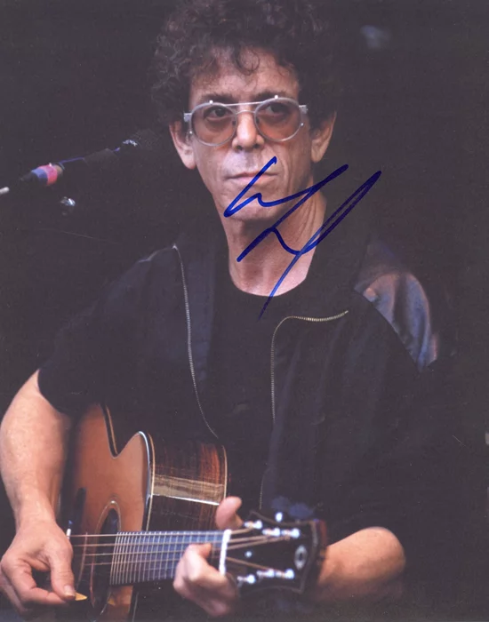 Lou Reed autograph
