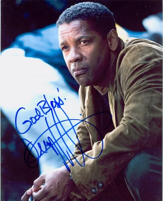 Denzel Washington autograph
