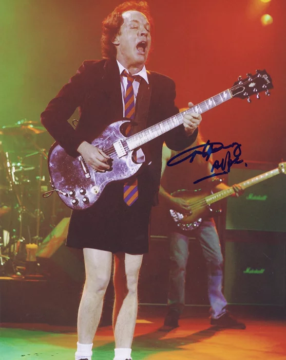 Angus Young autograph
