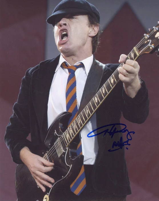Angus Young autograph