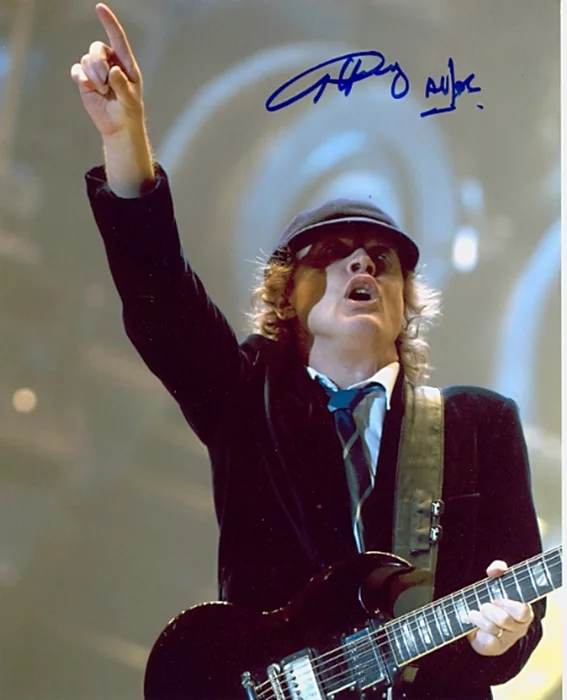 Angus Young autograph