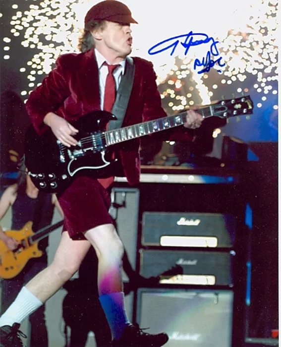 Angus Young autograph