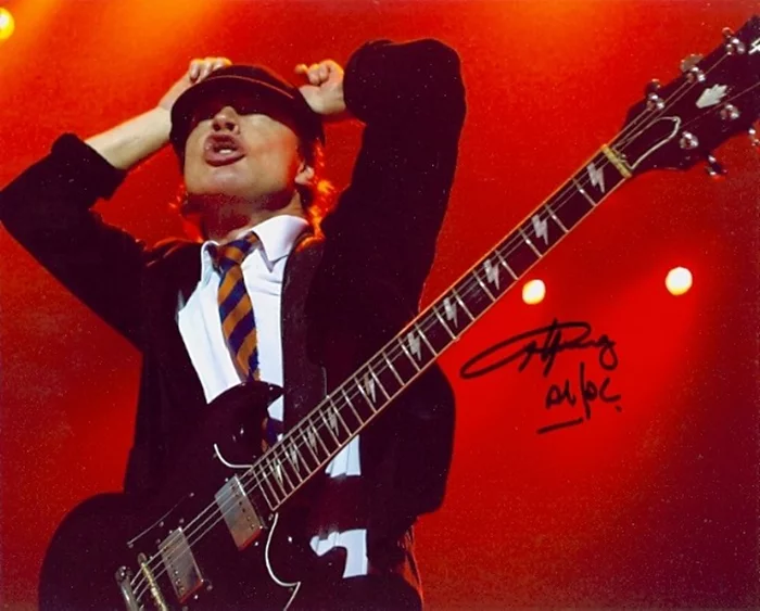 Angus Young autograph