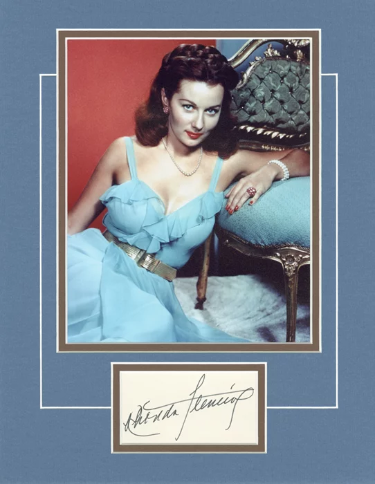 Rhonda Fleming autograph