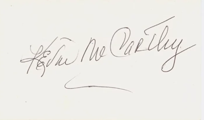 Kevin McCarthy autograph