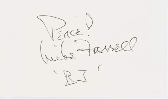 Mike Farrell autograph