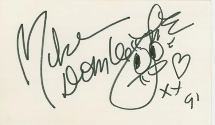 Dom DeLuise autograph