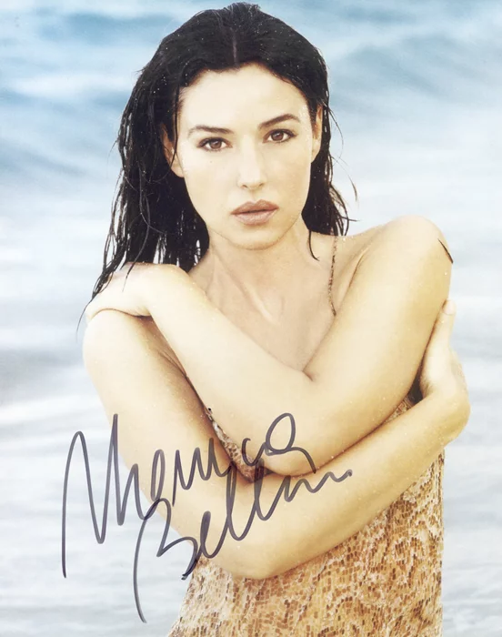 Monica Bellucci autograph