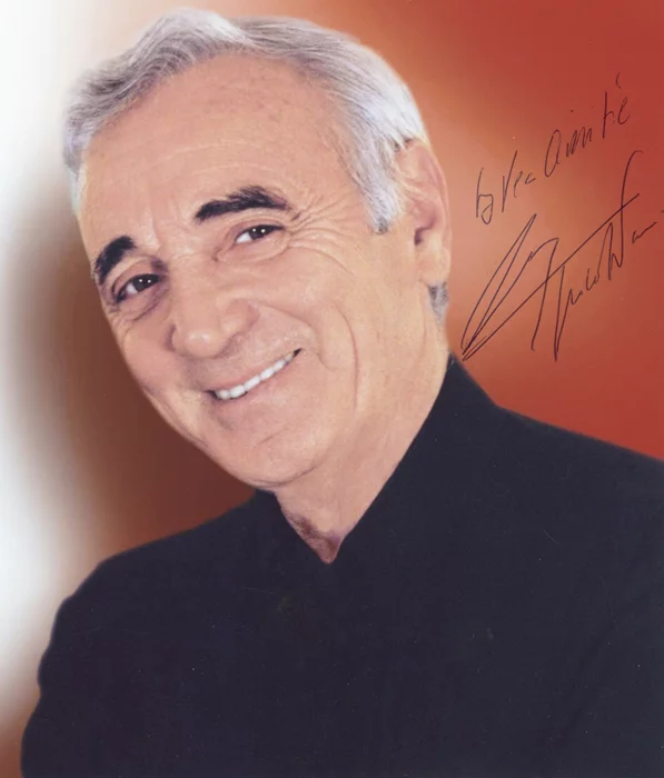 Charles Aznavour autograph