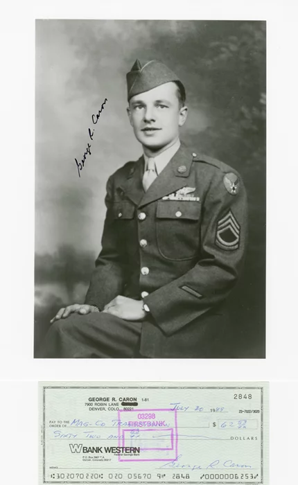 George Caron autograph