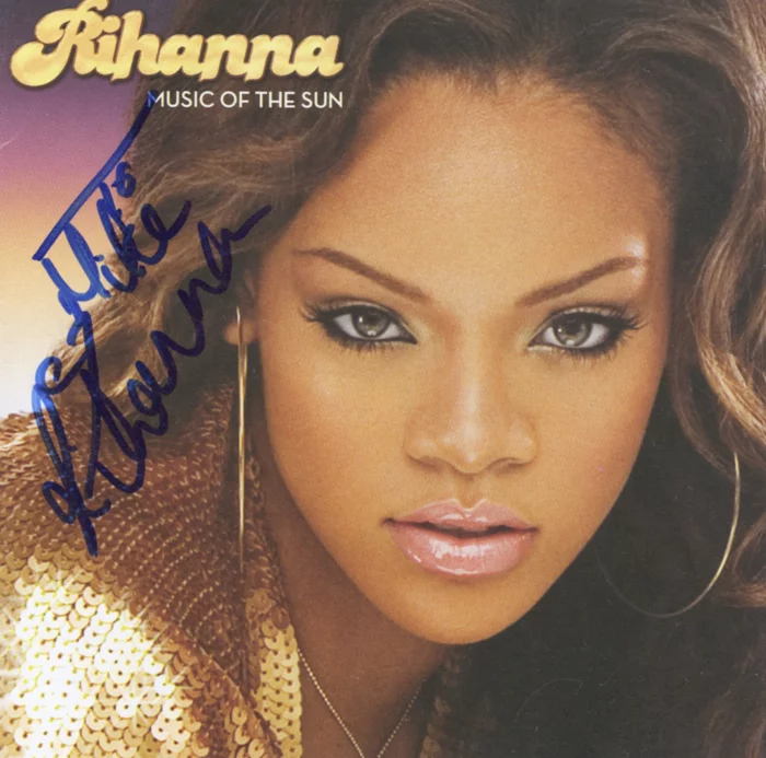 Rihanna autograph