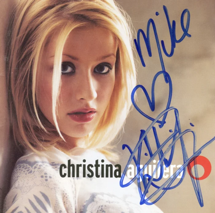 Christina Aguilera autograph
