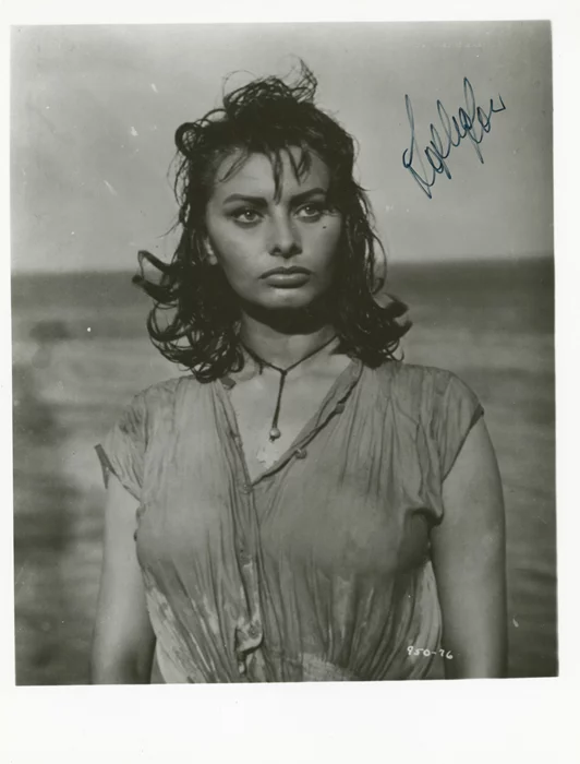 Sophia Loren autograph