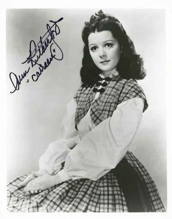 Ann Rutherford autograph