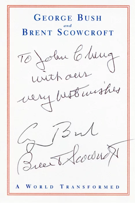 George Bush autograph