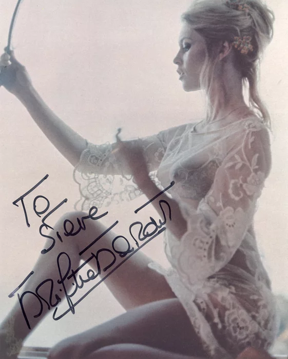 Brigitte Bardot autograph