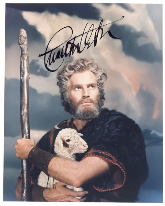 Charlton Heston autograph