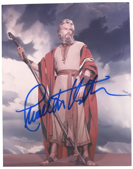 Charlton Heston autograph
