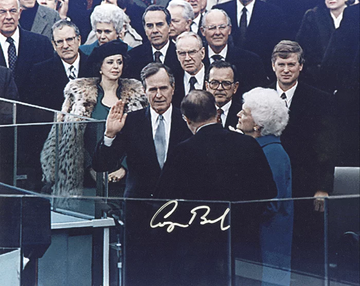 George Bush autograph