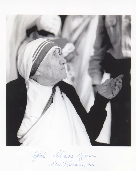 Mother Teresa autograph
