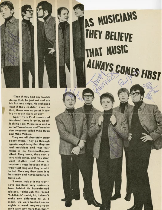 Manfred Mann autograph