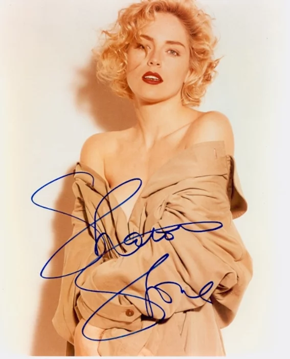 Sharon Stone autograph
