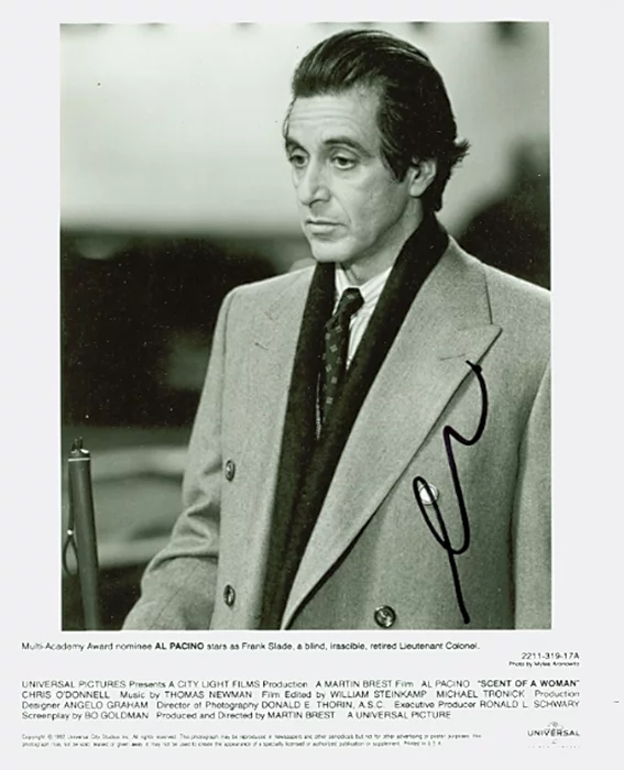 Al Pacino autograph