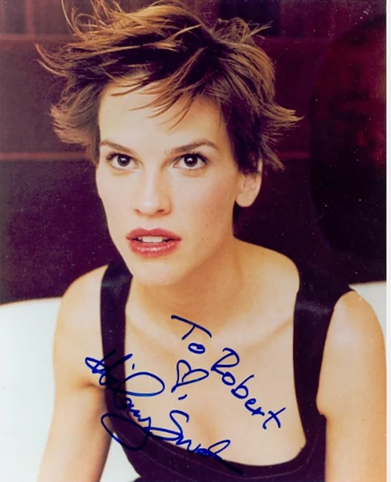 Hilary Swank autograph