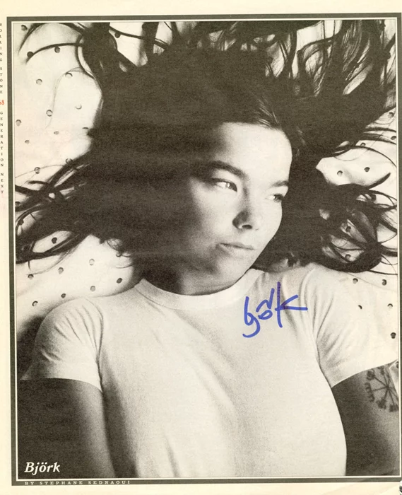 Bjork autograph