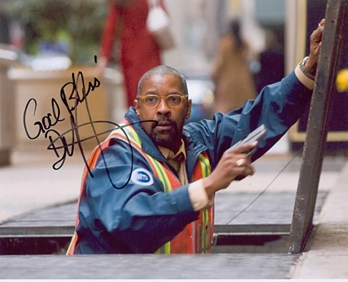 Denzel Washington autograph