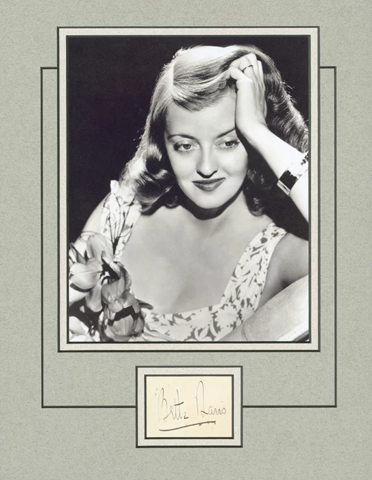 Bette Davis autograph