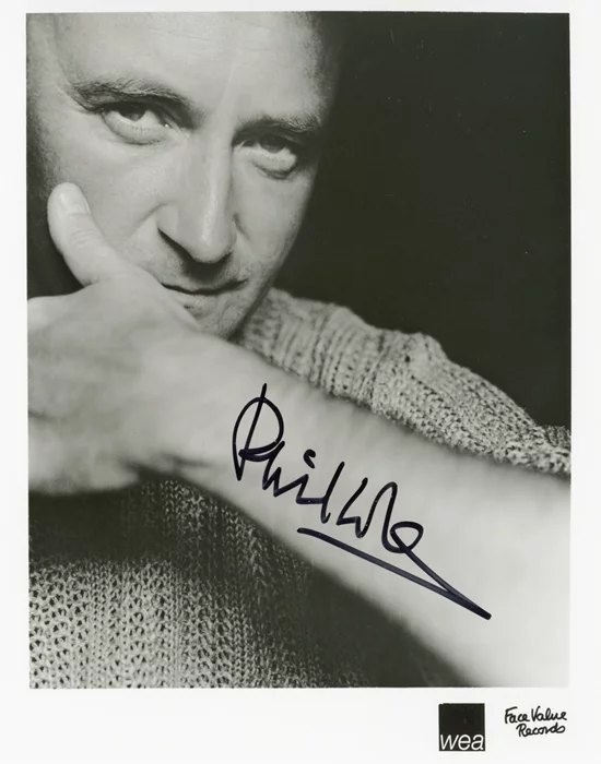Phil Collins autograph