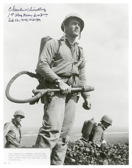 Charles W. Lindberg autograph
