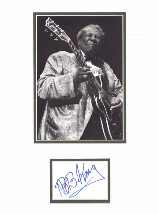 B.B. King autograph