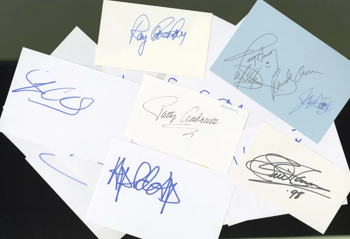 Music Signature Lot autograph