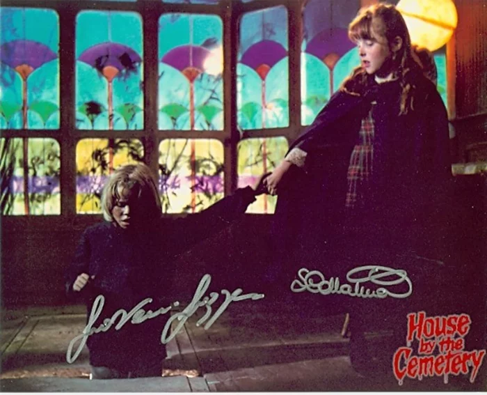 House By The Cemetery autograph