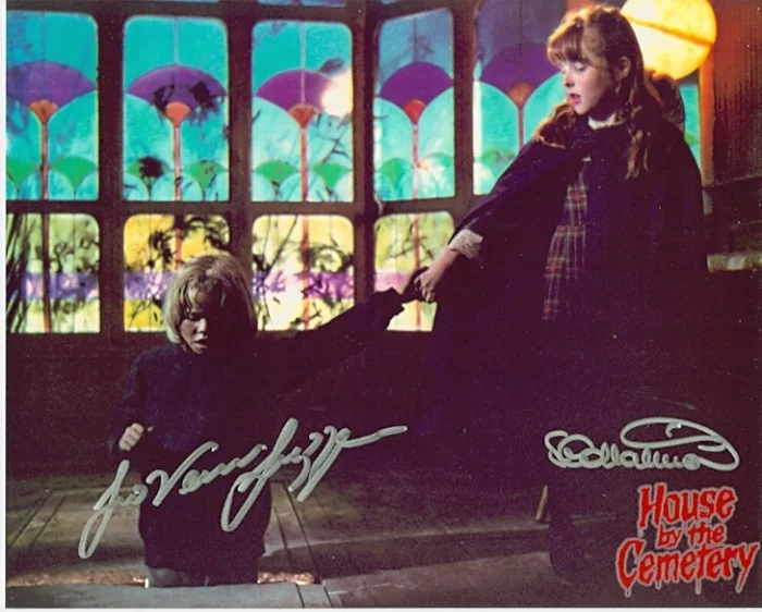 House By The Cemetery autograph