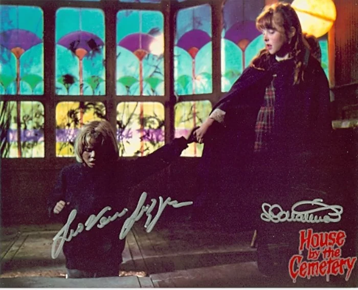House By The Cemetery autograph