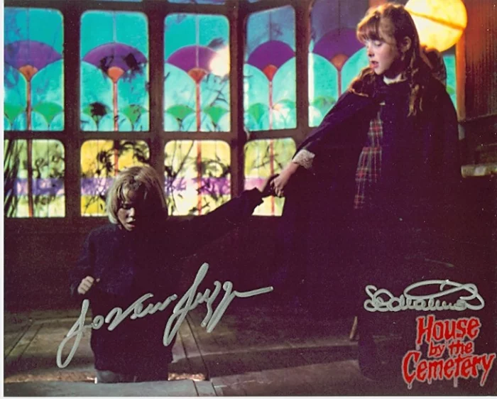 House By The Cemetery autograph