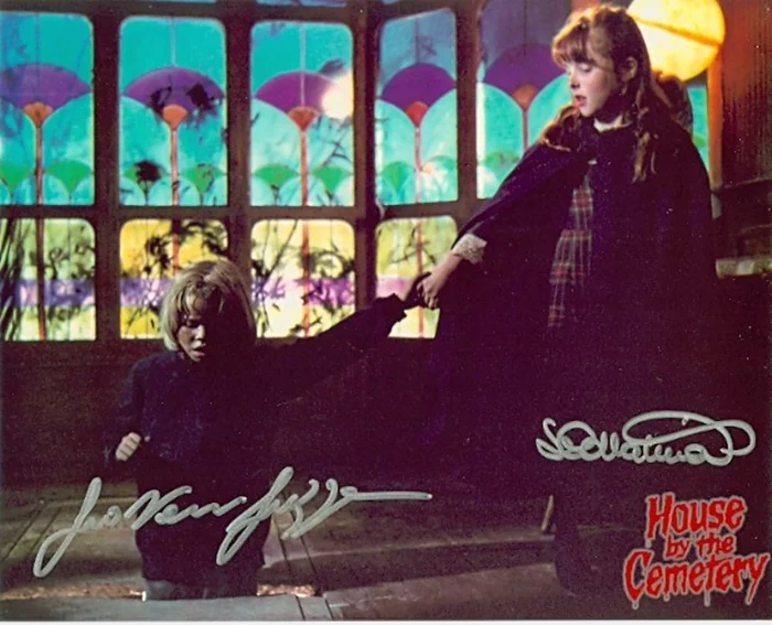 House By The Cemetery autograph