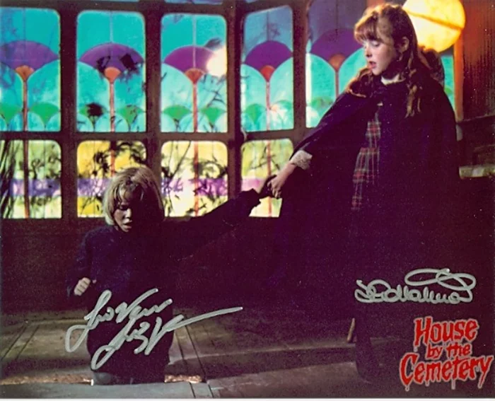 House By The Cemetery autograph