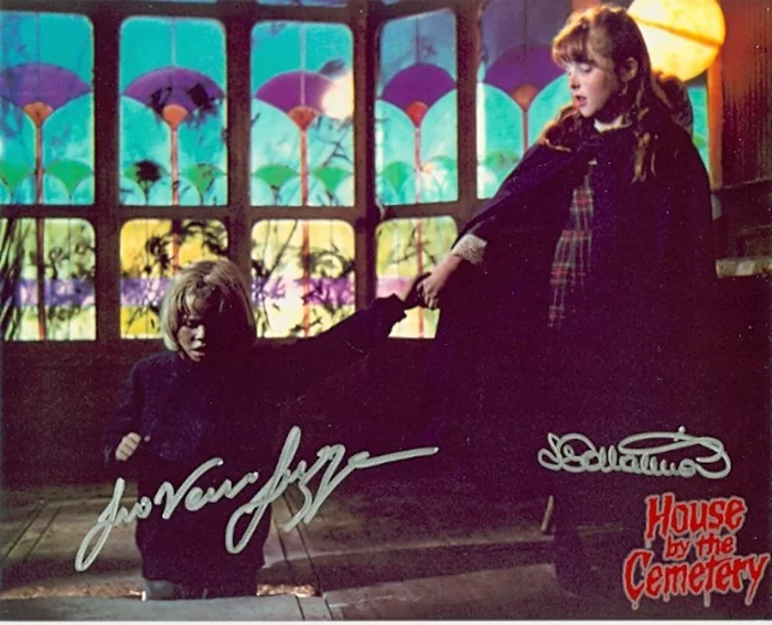 House By The Cemetery autograph