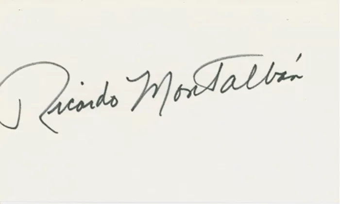 Ricardo Montalban autograph