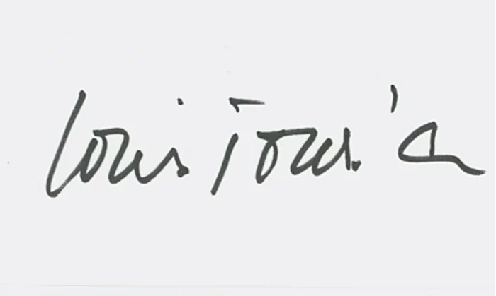 Louis Jourdan autograph