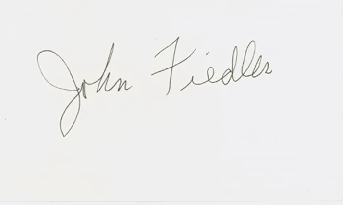 John Fiedler autograph