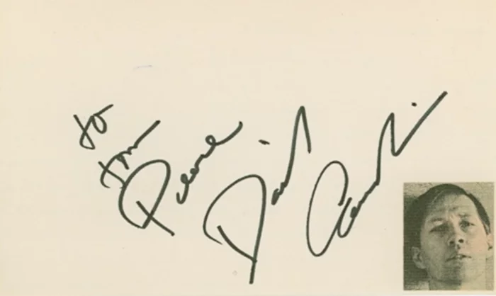 David Carradine autograph