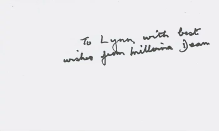 Millvina Dean autograph