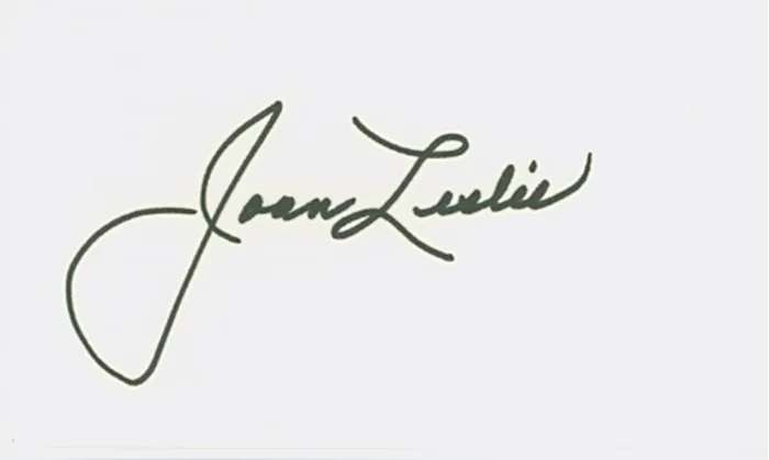 Joan Leslie autograph