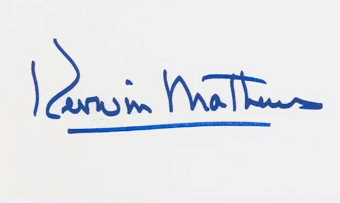 Kerwin Mathews autograph