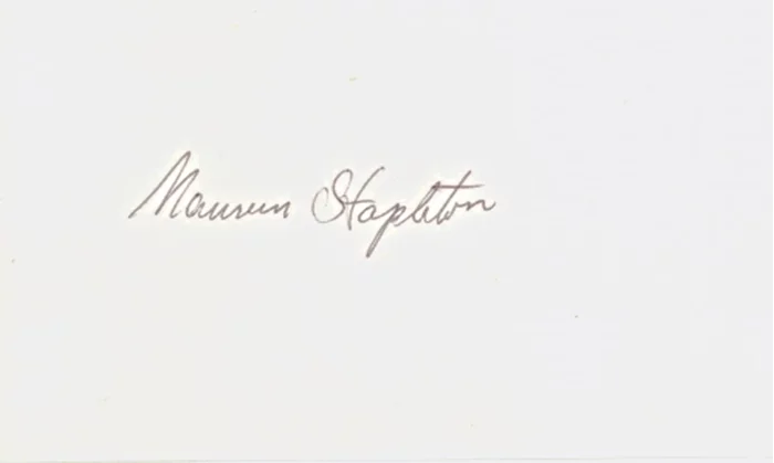 Maureen Stapleton autograph